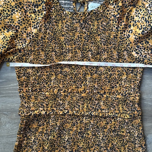 SAYLOR Mia smocked Mini Dress in Multi Large - Picture 11 of 14